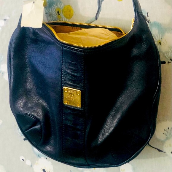 BRAND NEW VINTAGE HCL Germany Handcrafted Leather Shoulder Bag Black. - Picture 2 of 14